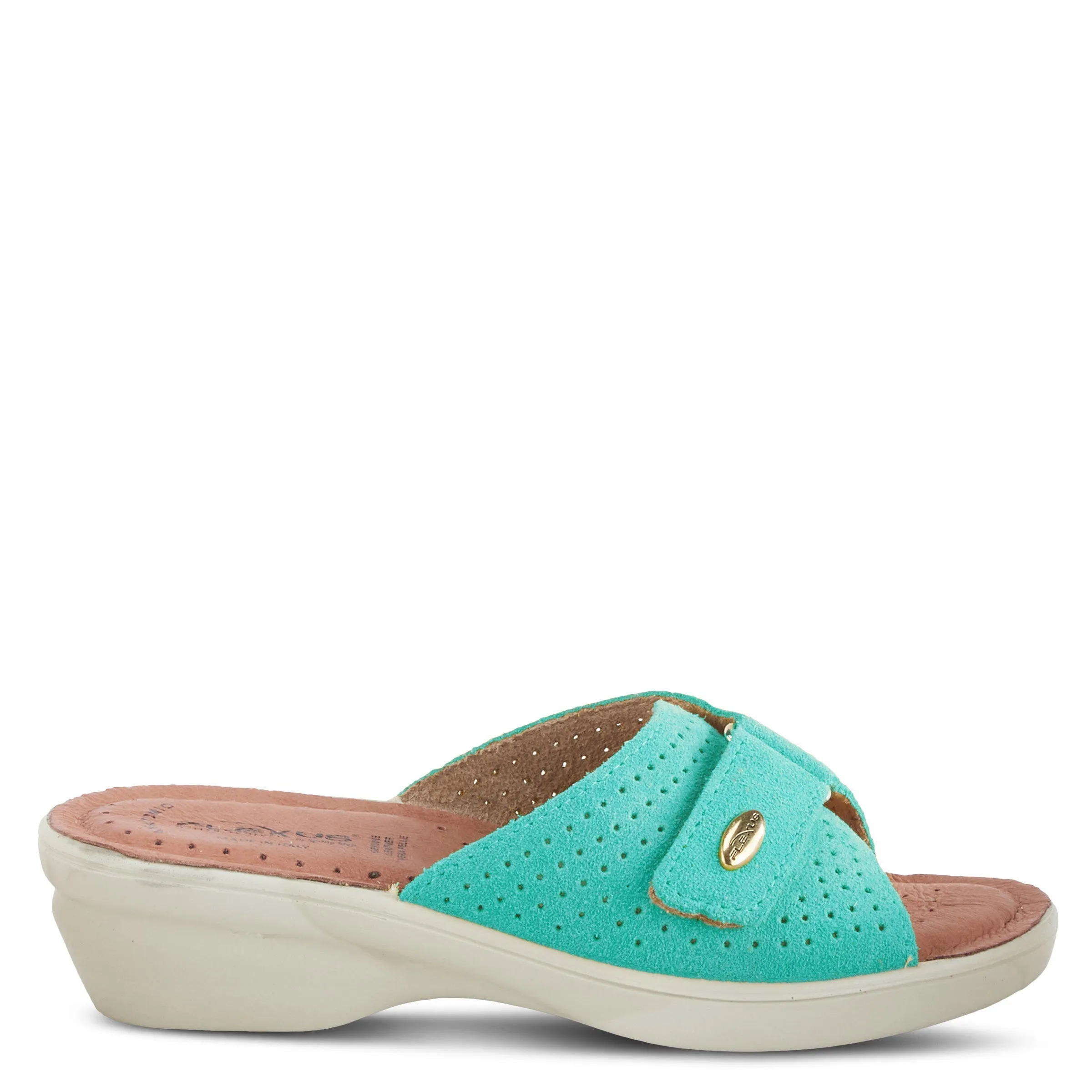Spring Step Shoes  Flexus Kea Slide Sandal Women’s Suede Leather Made In Italy