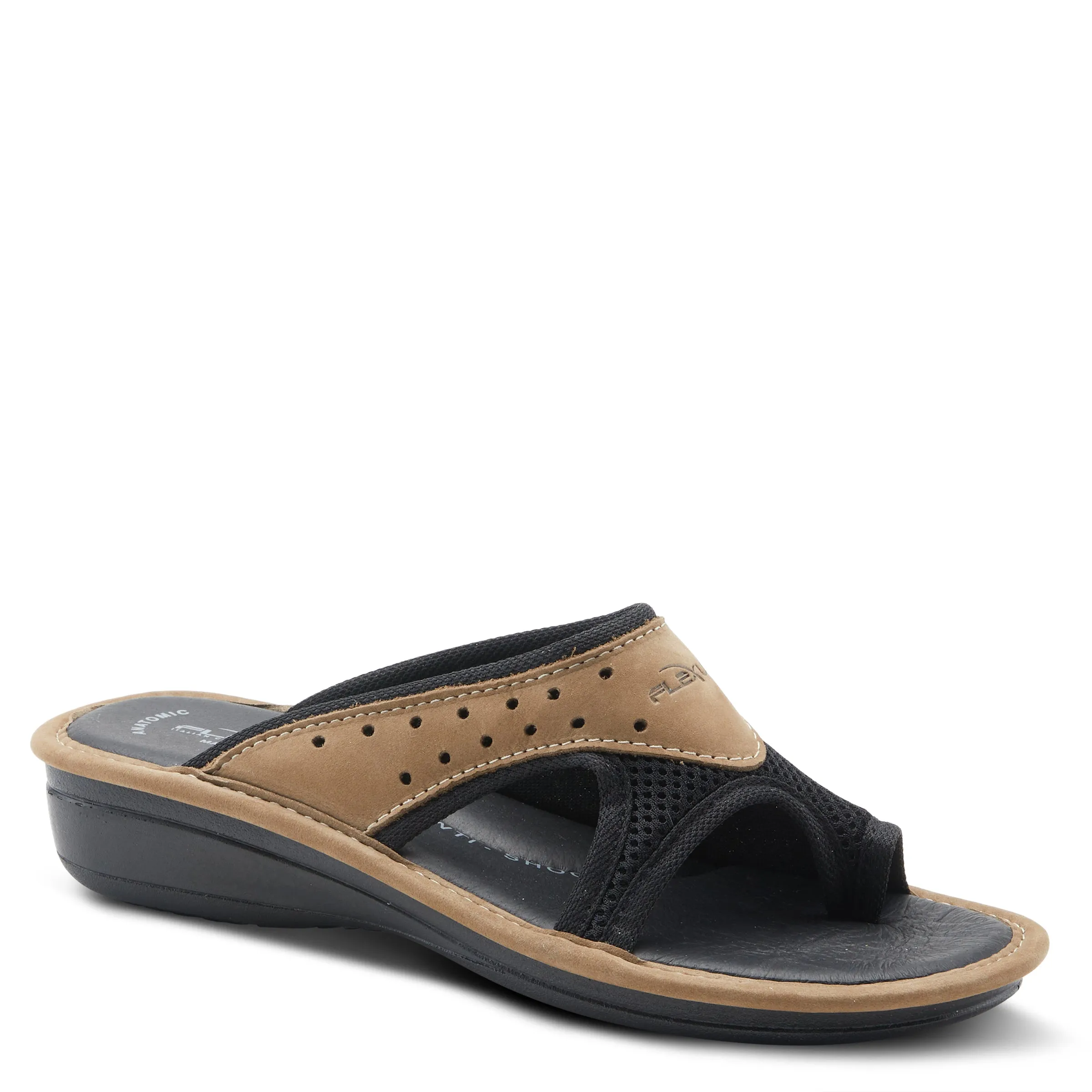 Spring Step Shoes  Flexus Pascalle Slide Sandal Women’s Nubuck Leather 1.5"