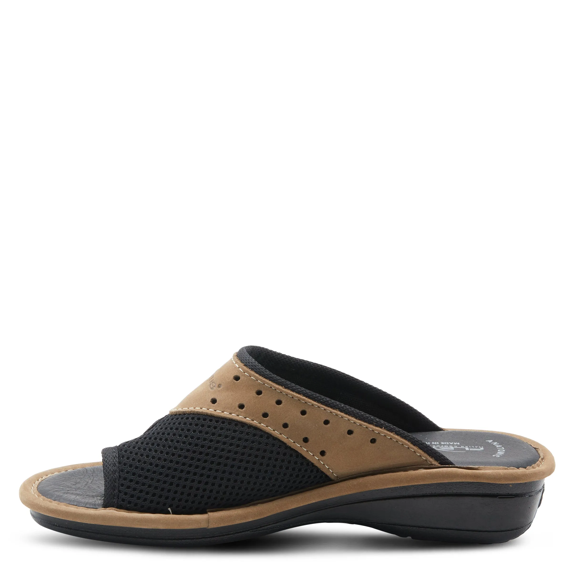 Spring Step Shoes  Flexus Pascalle Slide Sandal Women’s Nubuck Leather 1.5"