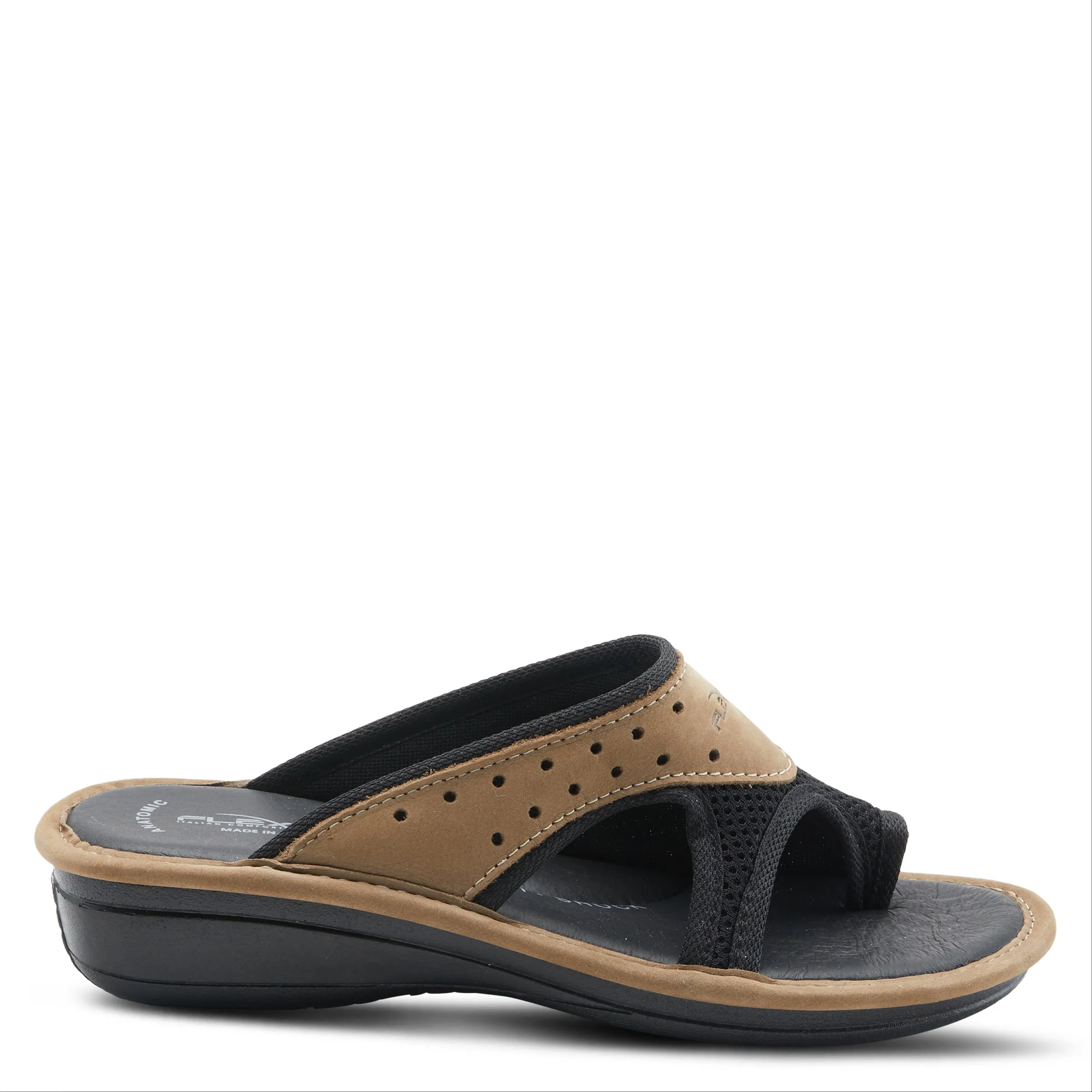 Spring Step Shoes  Flexus Pascalle Slide Sandal Women’s Nubuck Leather 1.5"