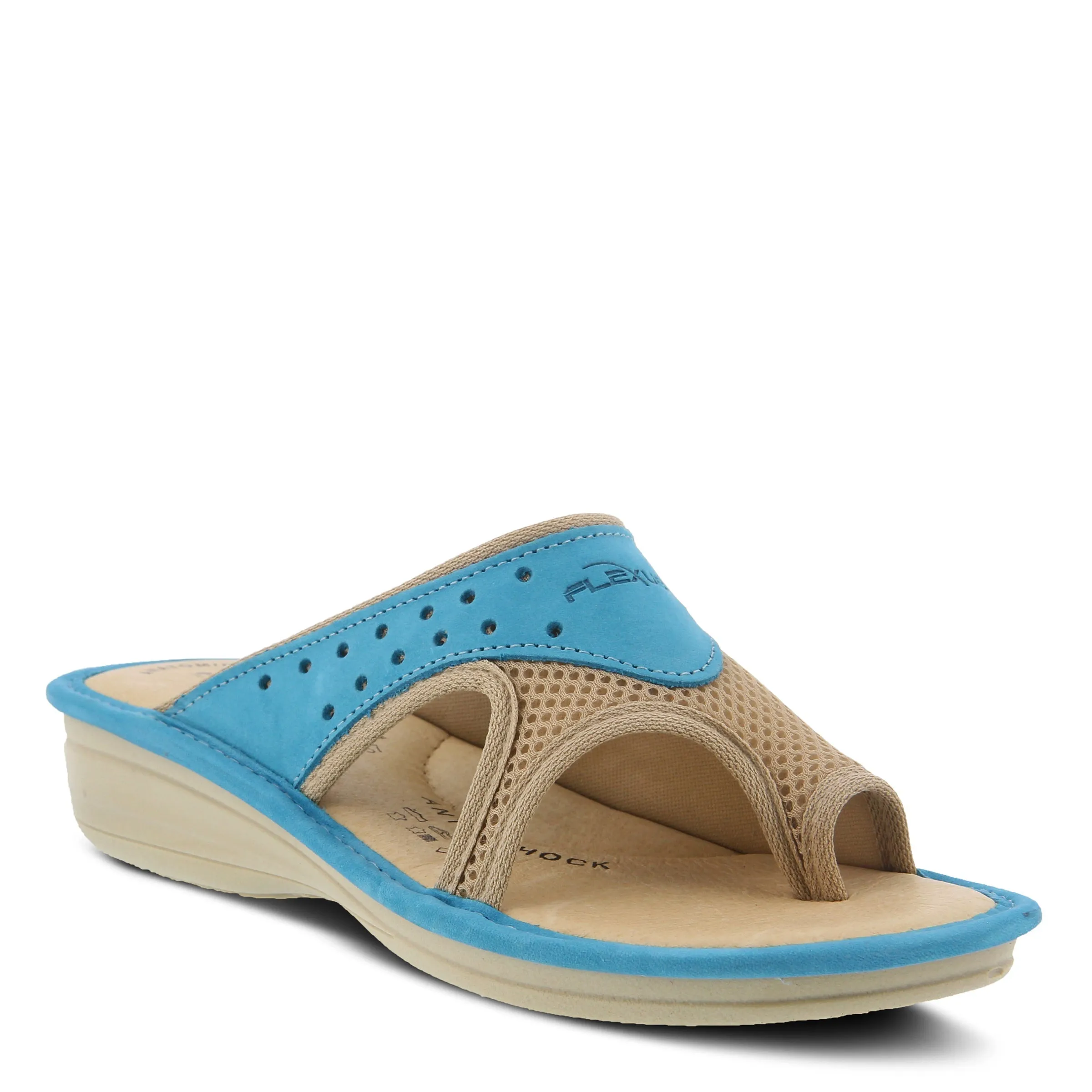 Spring Step Shoes  Flexus Pascalle Slide Sandal Women’s Nubuck Leather 1.5"