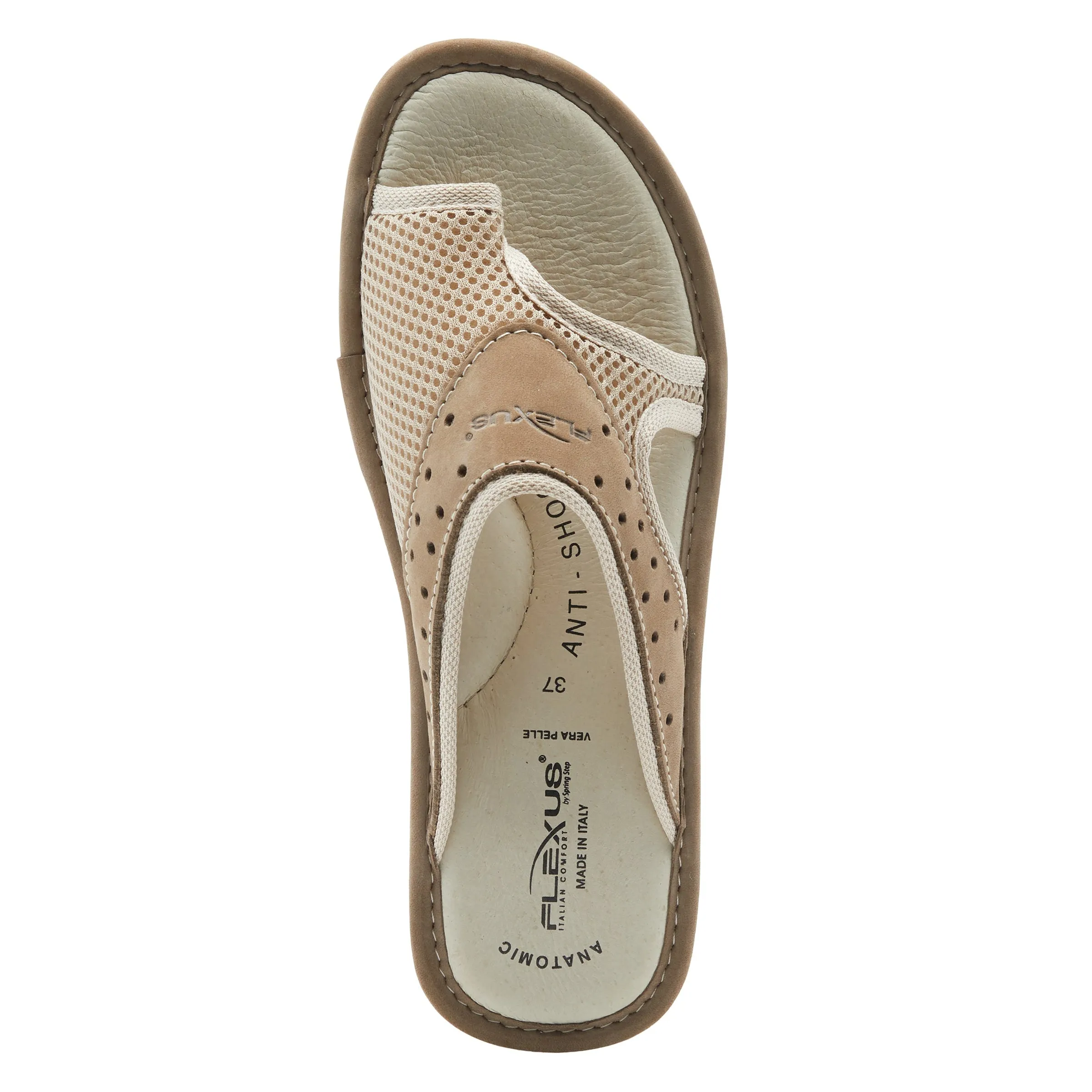 Spring Step Shoes  Flexus Pascalle Slide Sandal Women’s Nubuck Leather 1.5"
