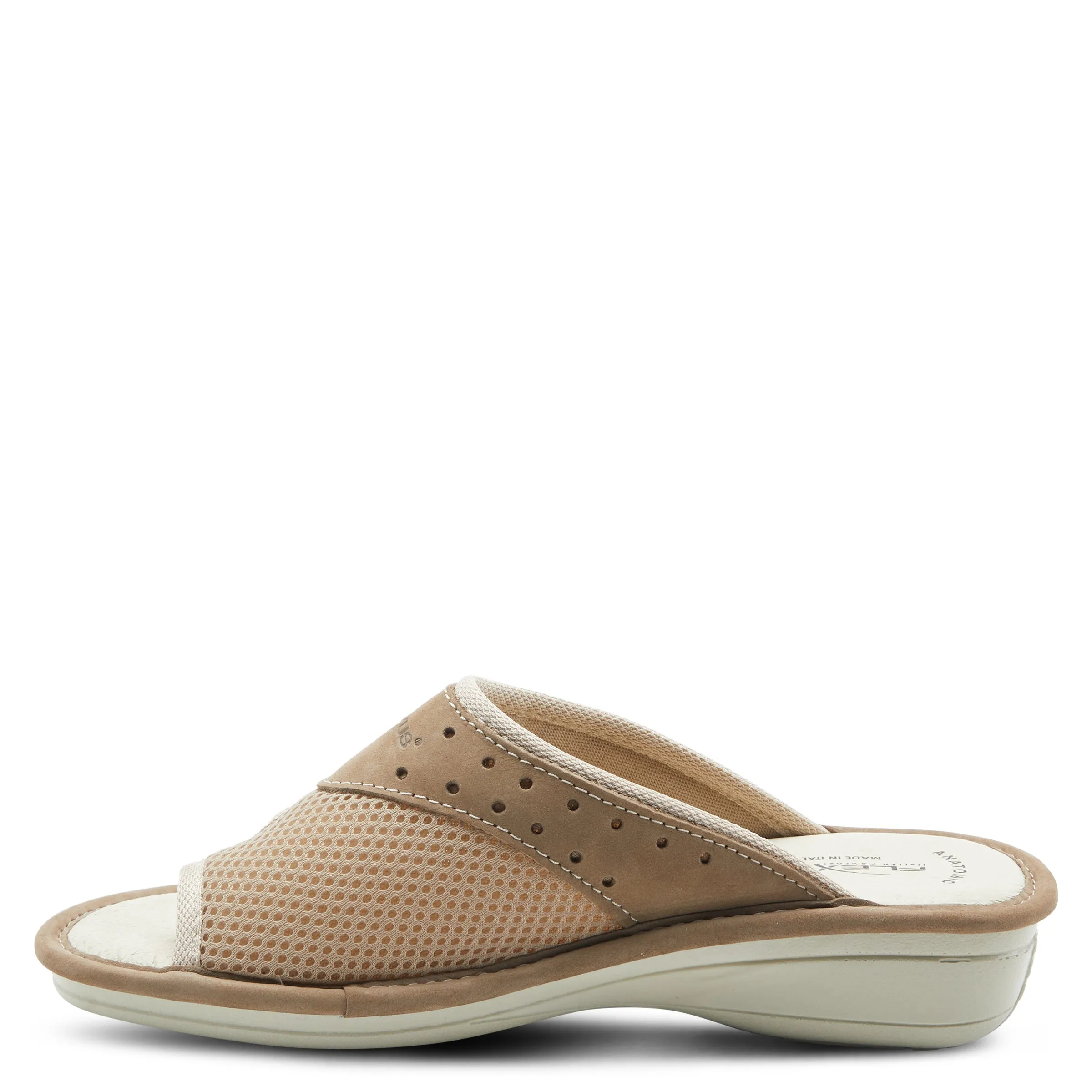 Spring Step Shoes  Flexus Pascalle Slide Sandal Women’s Nubuck Leather 1.5"