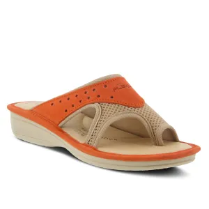 Spring Step Shoes  Flexus Pascalle Slide Sandal Women’s Nubuck Leather 1.5"