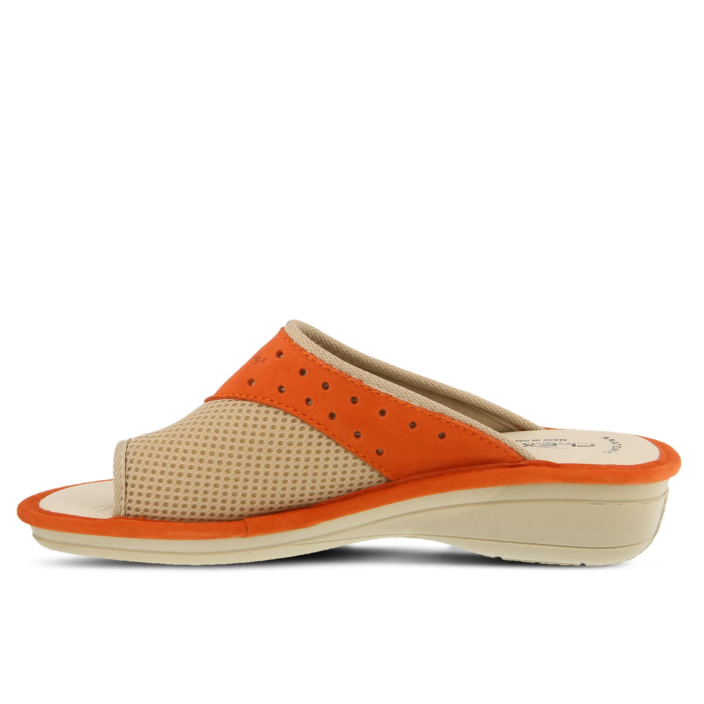 Spring Step Shoes  Flexus Pascalle Slide Sandal Women’s Nubuck Leather 1.5"