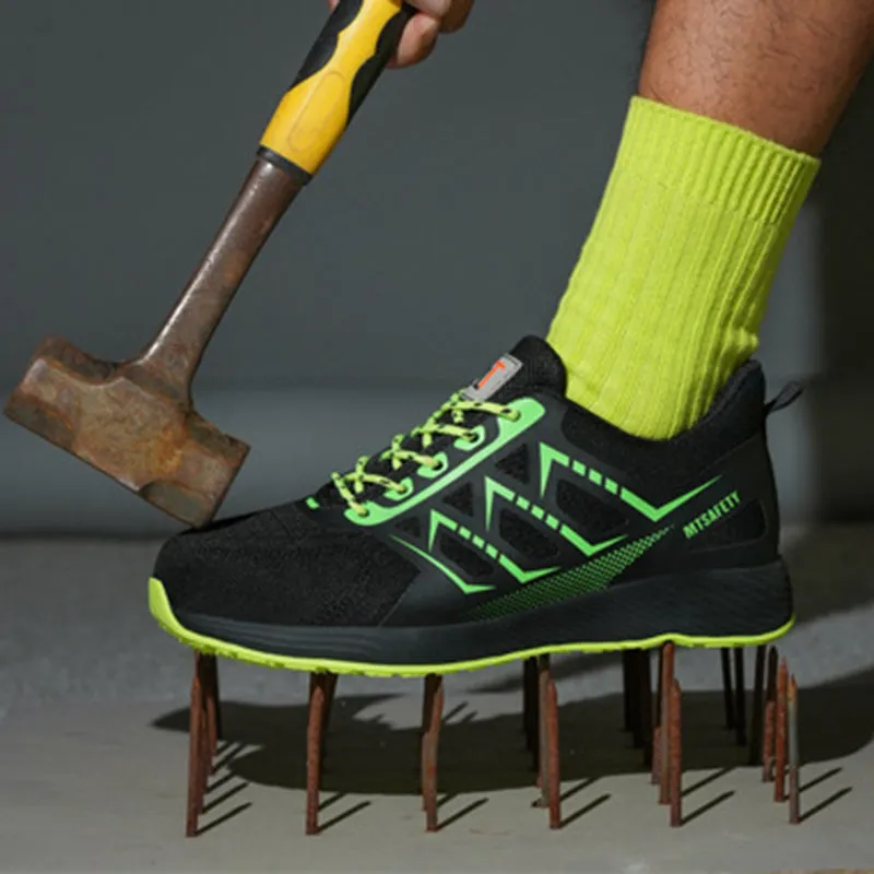 Steel Toe Shoes for Men Women Waterproof Safety Proof Comfortable Lightweight Puncture Slip on Indestructible Work Sneakers