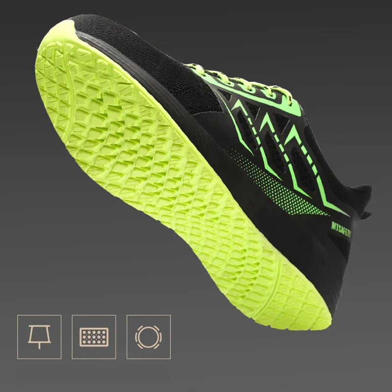 Steel Toe Shoes for Men Women Waterproof Safety Proof Comfortable Lightweight Puncture Slip on Indestructible Work Sneakers