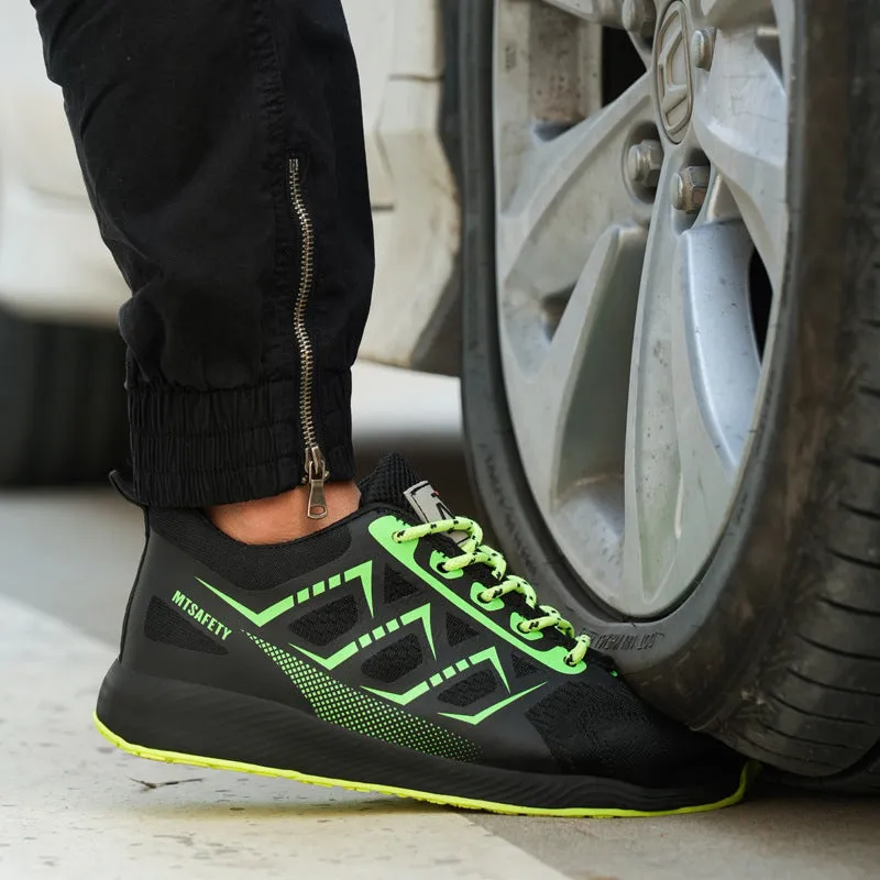 Steel Toe Shoes for Men Women Waterproof Safety Proof Comfortable Lightweight Puncture Slip on Indestructible Work Sneakers