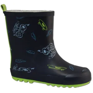 SURVIVAL GEAR Boy's 3D Lined Rain Boots