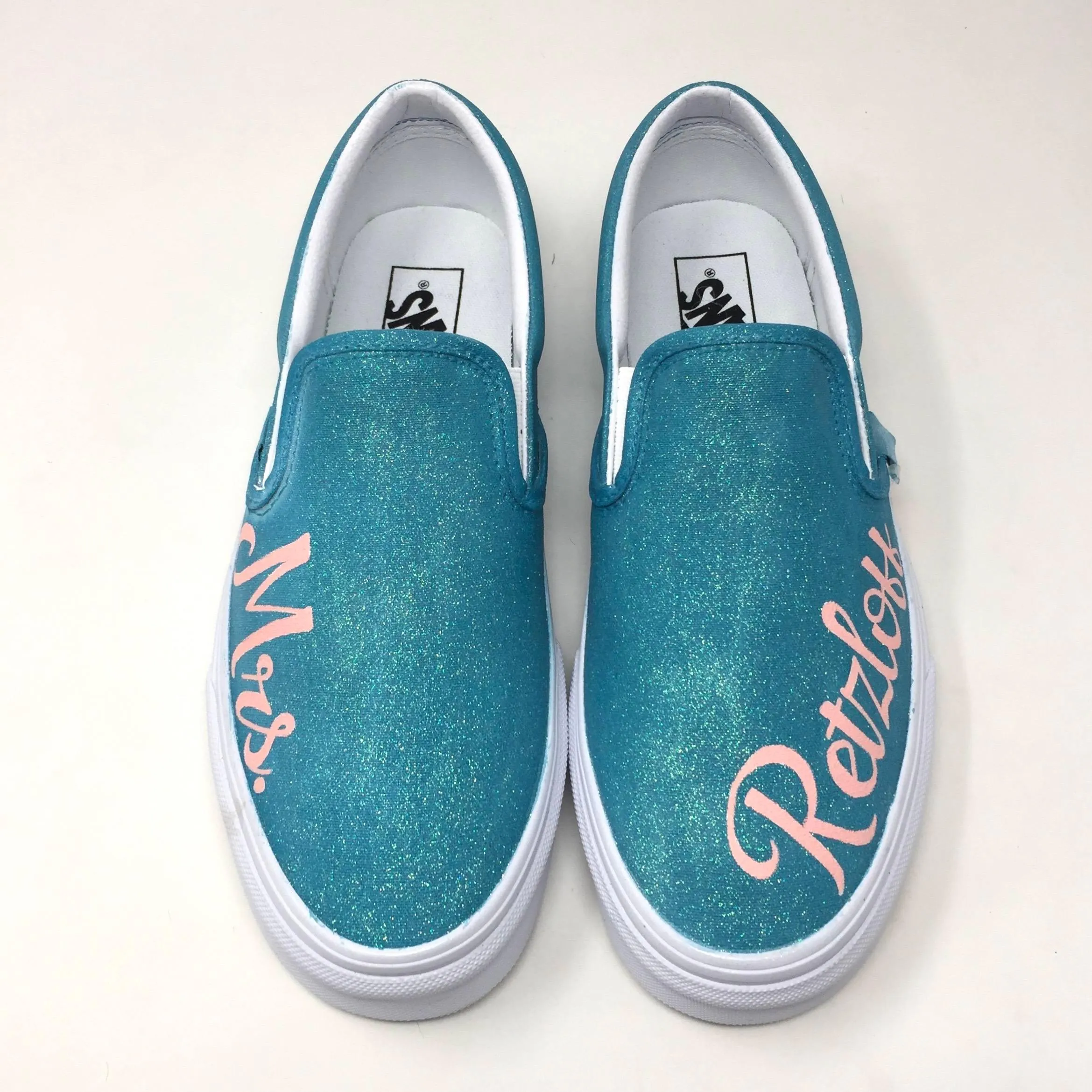 Teal Mrs. Wedding Shoes