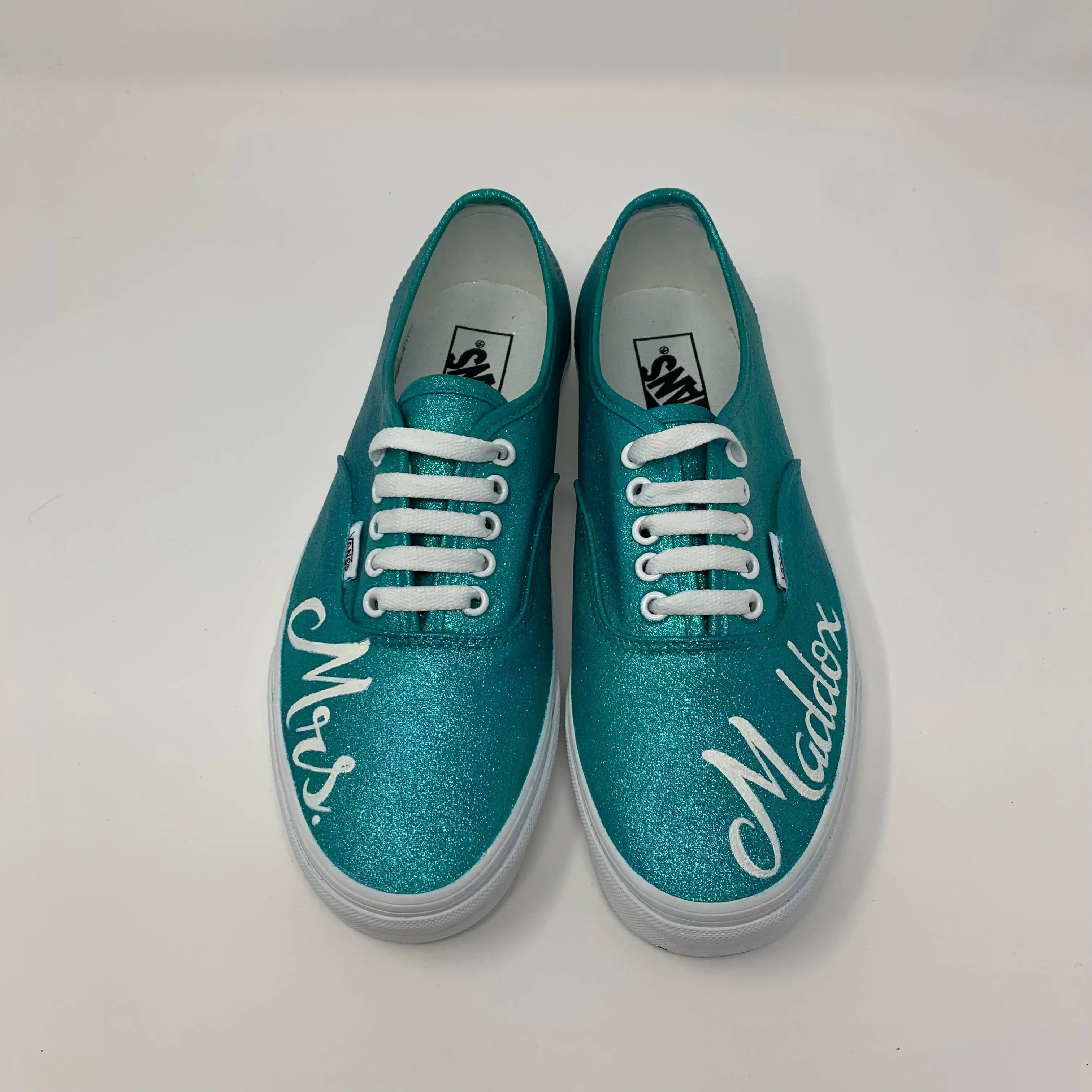 Teal Mrs. Wedding Shoes