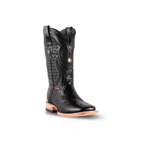 Texas Country Boot Python Black PN30