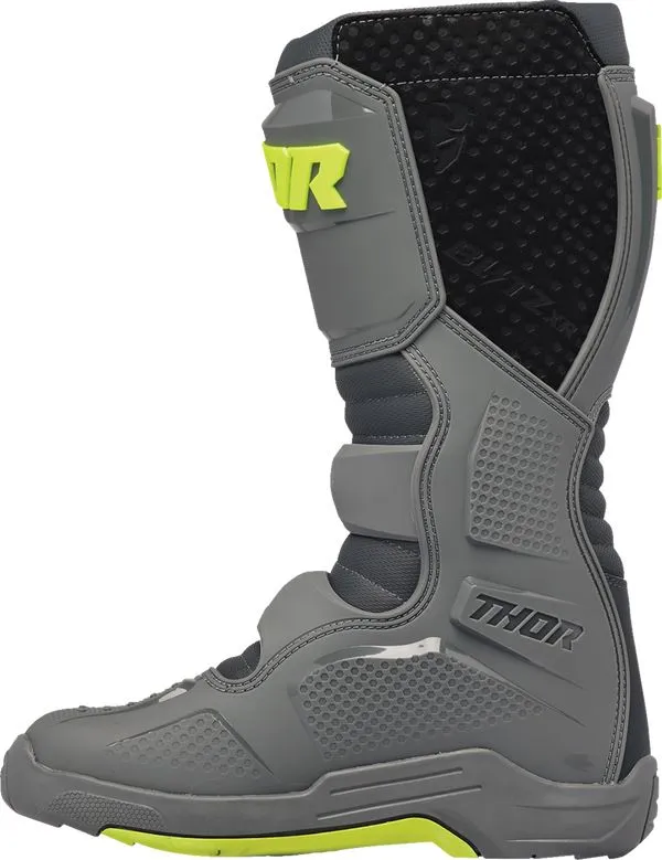 Thor 2024 Youth Blitz XR Grey Charcoal Motocross Boots