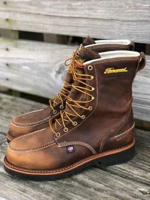 Thorogood Men's 1957 Series Crazy Horse 8" Waterproof Steel Toe Work Boots 804-3898