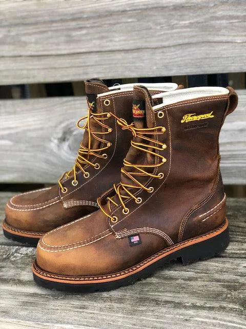 Thorogood Men's 1957 Series Crazy Horse 8" Waterproof Steel Toe Work Boots 804-3898