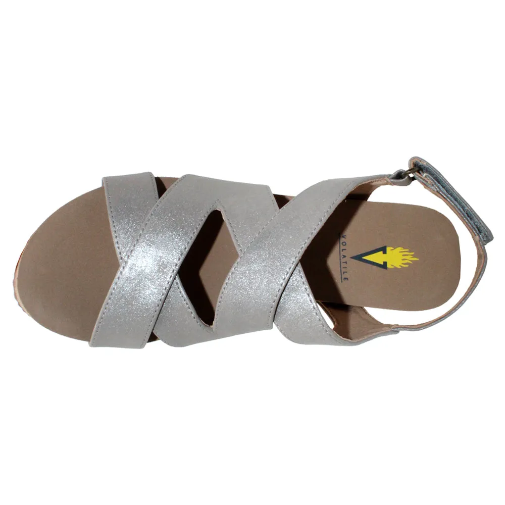 Tory Slingback Studded Wedge Sandals