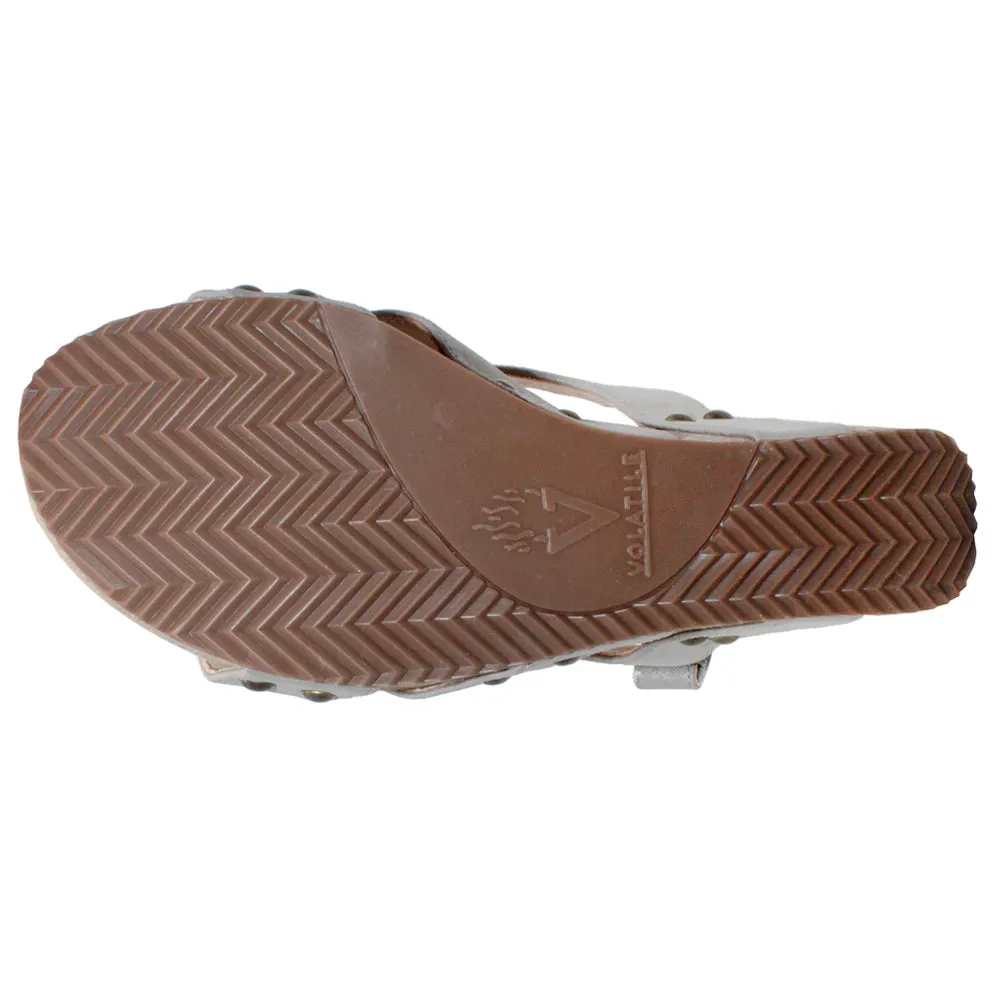 Tory Slingback Studded Wedge Sandals