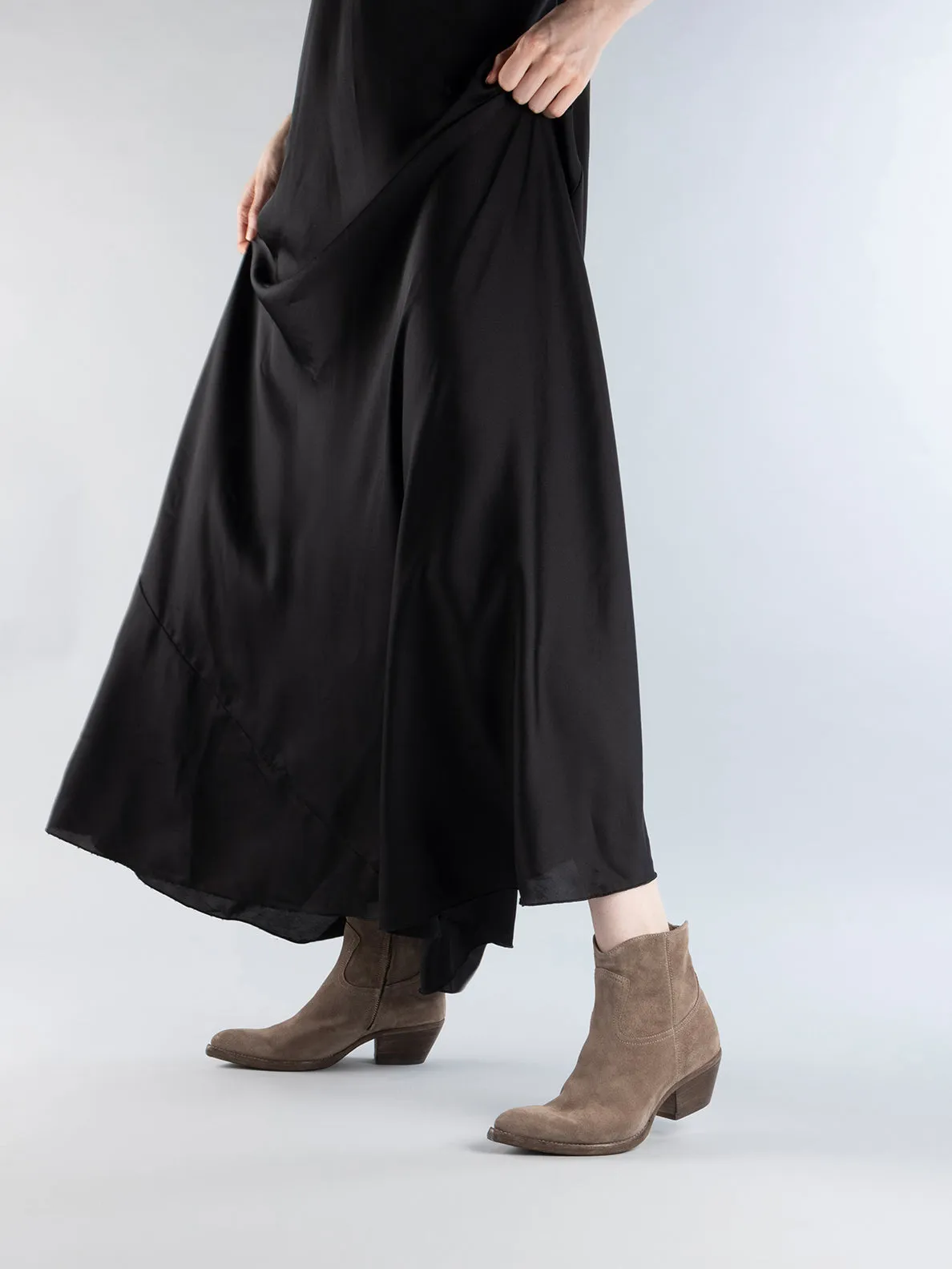 WANDA DD 103 - Taupe Suede Zip Boots