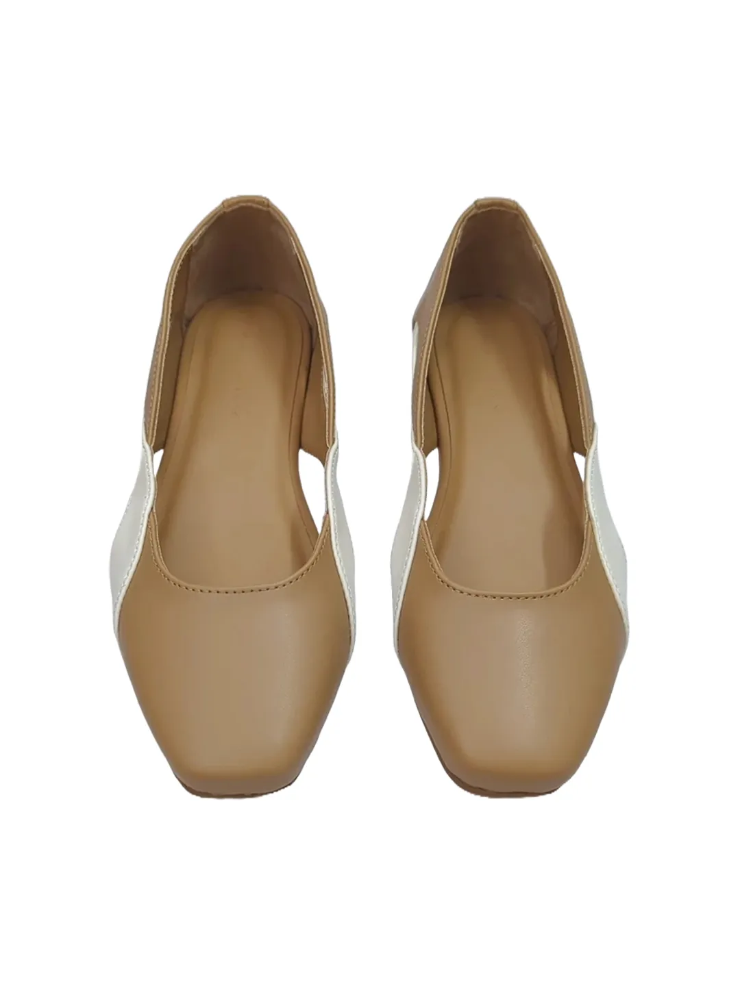 Wave Ballet Flats Caramel