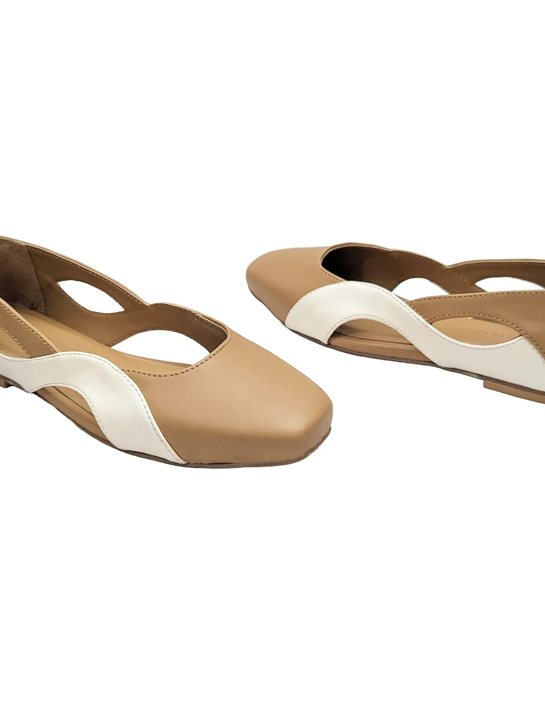 Wave Ballet Flats Caramel