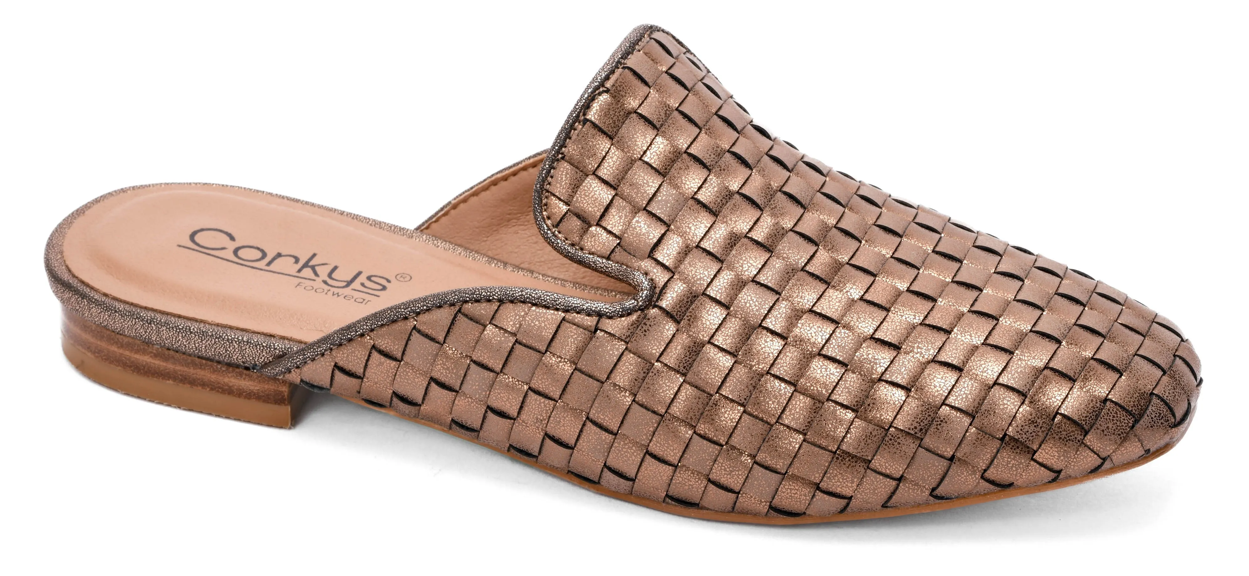 Weave It To Beaver Woven Mule Bronze