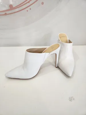 White Leather Mule Retail $650