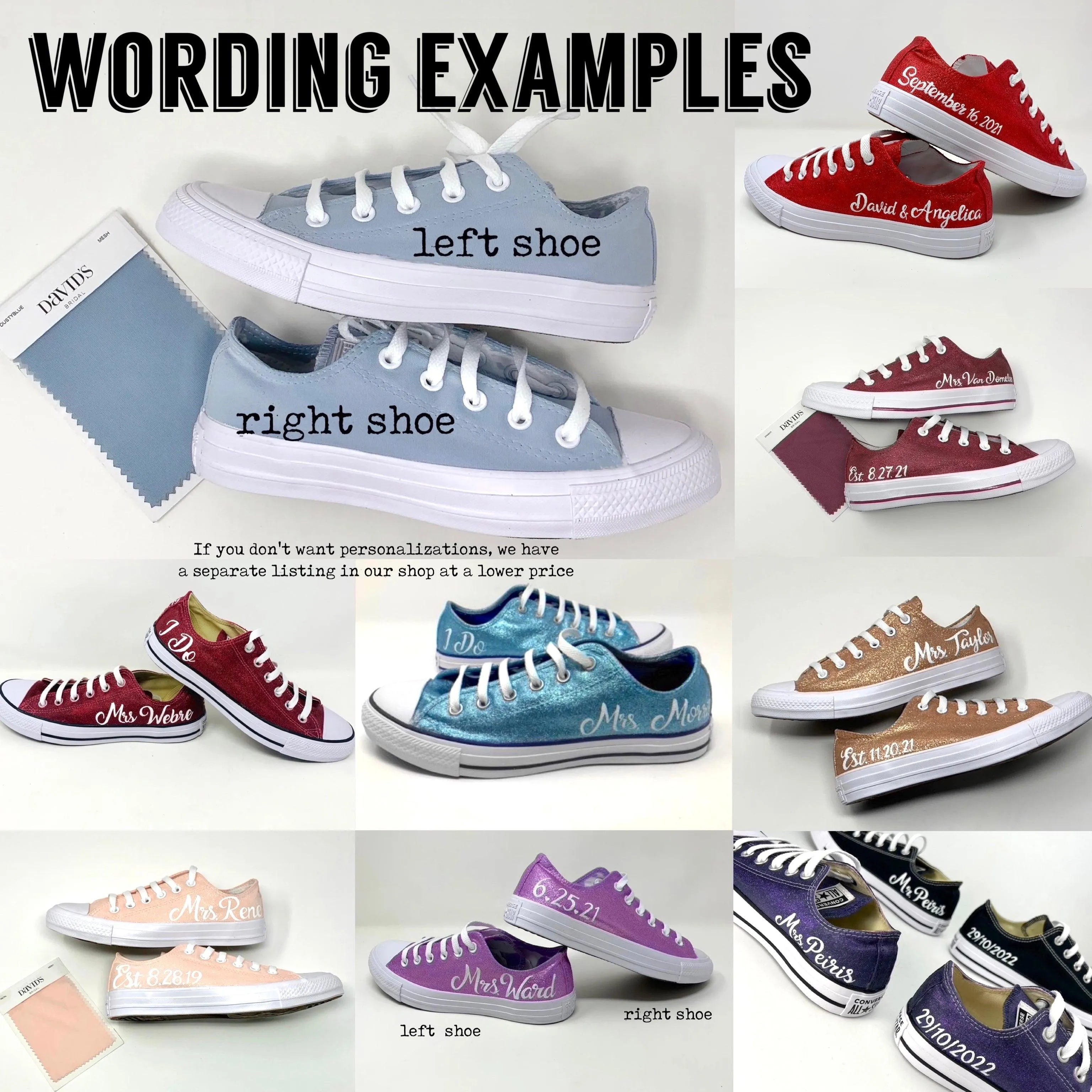 Wine Glitter Wedding Converse