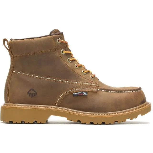 Wolverine Men's Floorhand 6" Steel Toe WP Work Boot -Tan- W221049