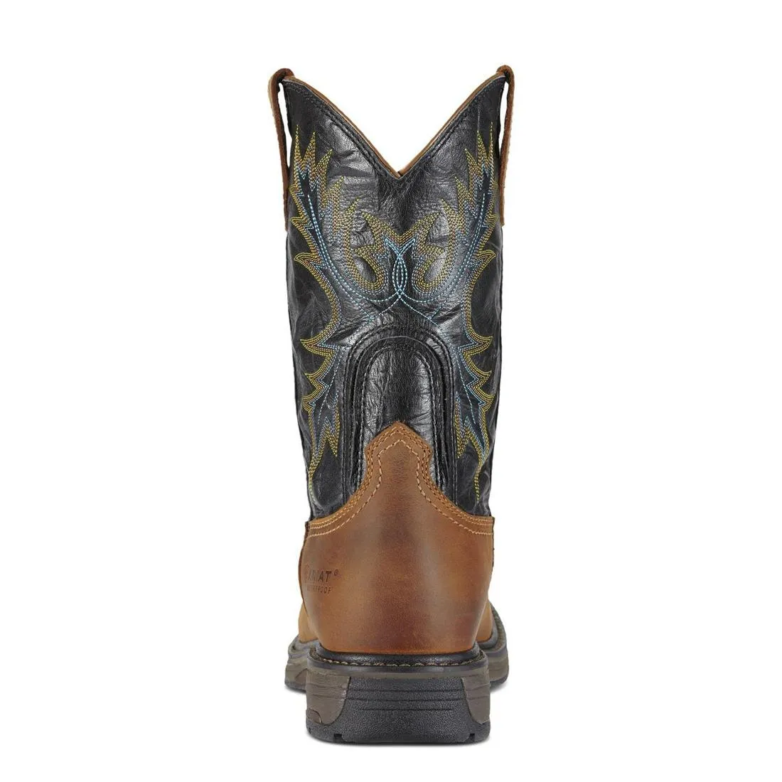 WorkHog Steel-Toe Waterproof Wide Square Toe Work Boot Aged Bark