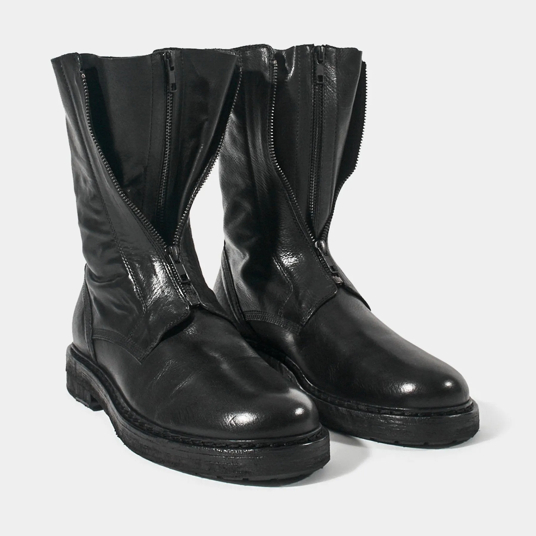Zipped Boots